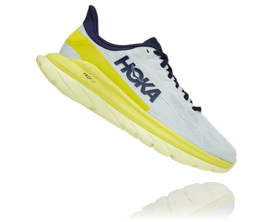 Hoka One One ランニングシューズ レディース 白 - Mach 4 - XU5643980